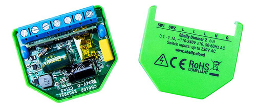 Interruptor Relay Para Control De Luz Dimmer 2 Shelly