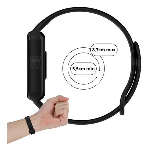 Pulsera deportiva para Amazfit Band 7+ Película protectora verde oscuro