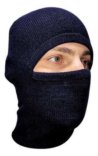 Balaclava Capuz De Lã Térmico Frigorifico Touca Ninja Moto Cor Azul