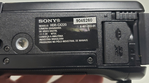 Câmera De Vídeo Sony Hdr-cx220 Hd Ntsc Preta Preto