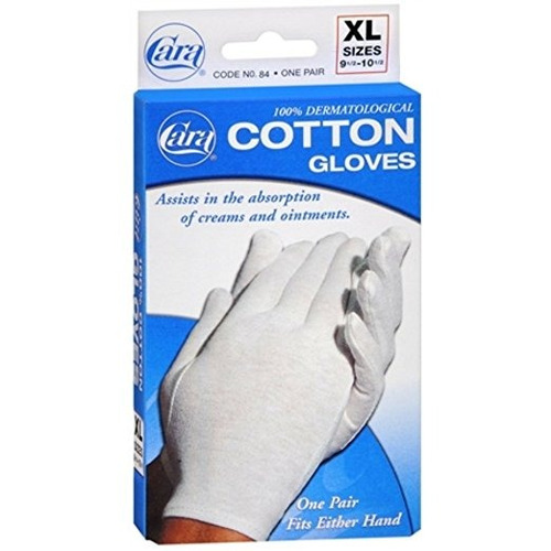 Guantes Cara Hidratante Eczema Algodón, Extra Grande, 1 Par