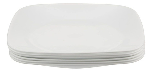 Platos De Cristal Corelle 23cm, 6 Unidades