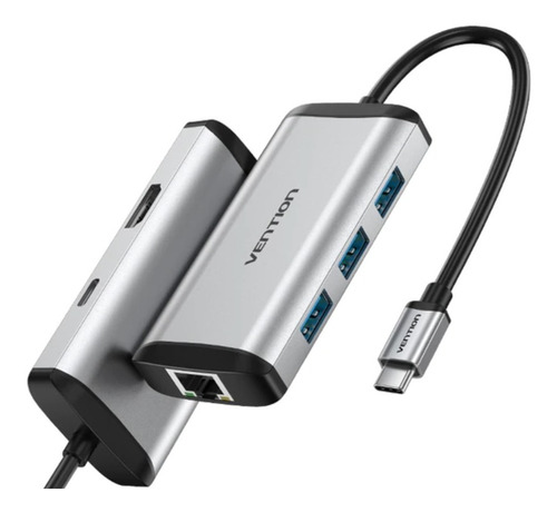 Adaptador Usb-c Ethernet 1 Gbps Hub Usb 3.0 Hdmi 4k Vention