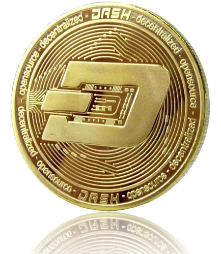 Criptomoneda Dash Moneda Física Coleccionable Con Cápsula