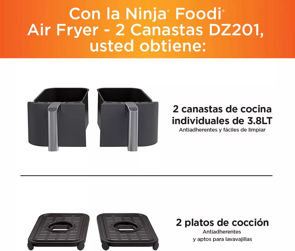 Tercera imagen para búsqueda de air fryer ninja