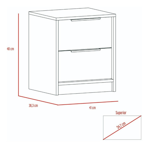 Cama 2 Plazas + 2 Veladores - Wengue / Miel