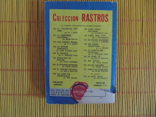 Paren Las Maquinas ; Colección Rastros, Peter Stirling (Usado)
