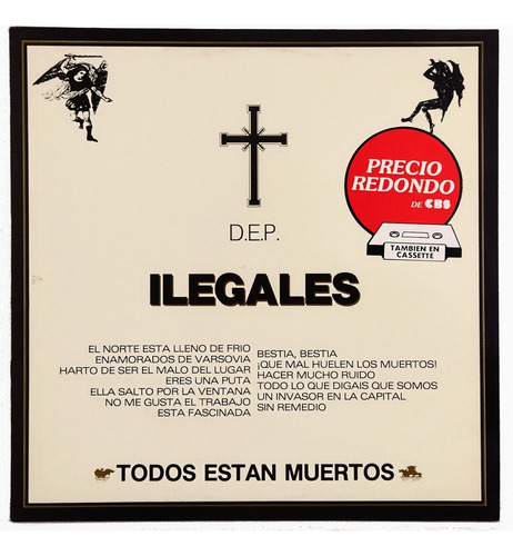 Ilegales - Todos Estan Muertos - Vinilo Español - Como Nuevo