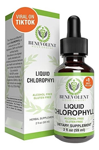Gotas Líquidas De Clorofila Benévolas: 100 % Natural + Con