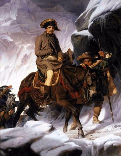 Lienzo Canva Napoleón Cruzando Los Alpes 1848 Paul Delaroche