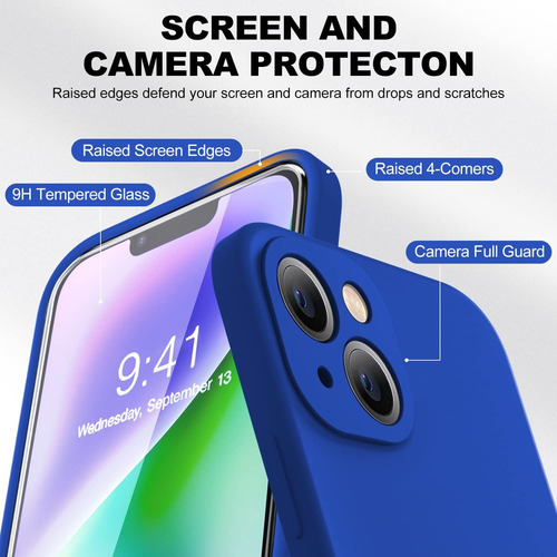 Funda De Teléfono Moderna De Silicona De Colores Brillantes A Prueba De Golpes Para iPhone 16 Pro Max 15 14 13 12 11 Series