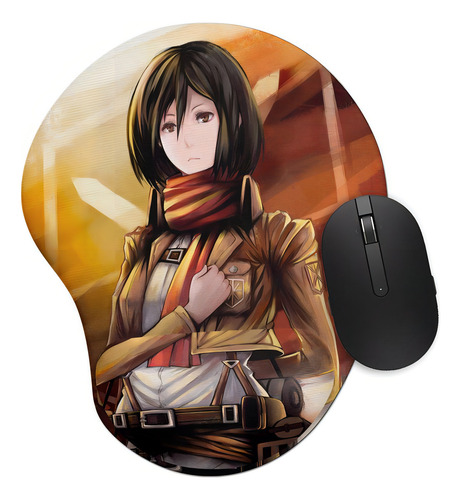 Mouse Pad Ergonômico Attack On Titan Mikasa