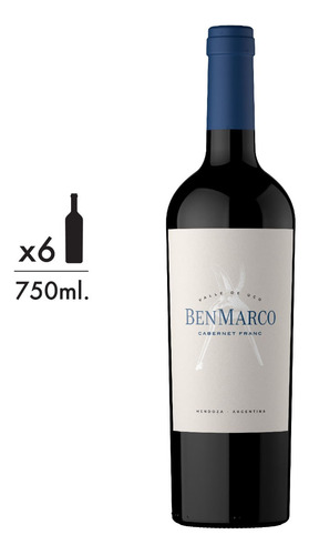 Vino Tinto Benmarco Cabernet Franc Pack X 6