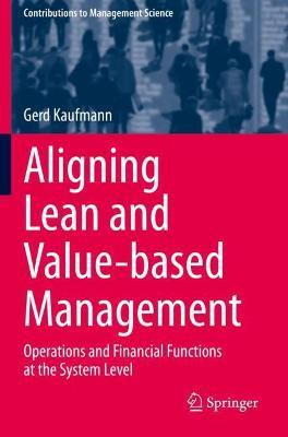 Libro Aligning Lean And Value-based Management : Operatio...