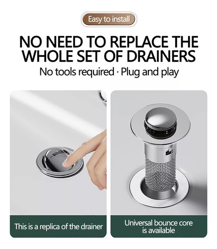 Fweaad Colector De Pelo Para Lavabo Y Filtro De Lavabo
