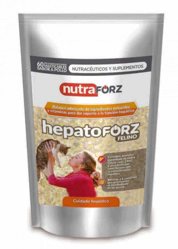 Hepatoforz Gatos Nutracéutico 60 Tabletas