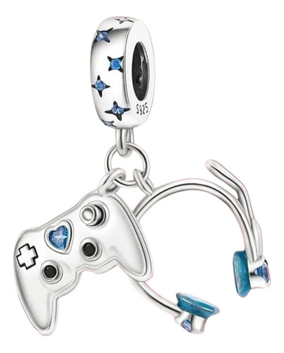 Charm Colgante Plata Ley S925 Accesorios De Gamer Super Kool