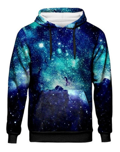 Blusa Moletom Capuz Galaxia Tumblr Universo Nebulosa Galaxy