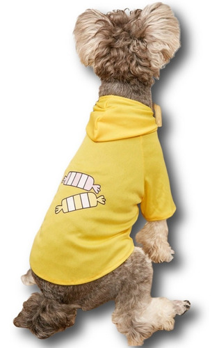 Sudadera Para Perro Mascota/hermoso Estampado Animado Yellow