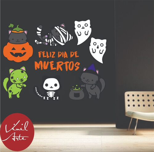 Vinil Decorativo Halloween  Dia De Muertos Mod678