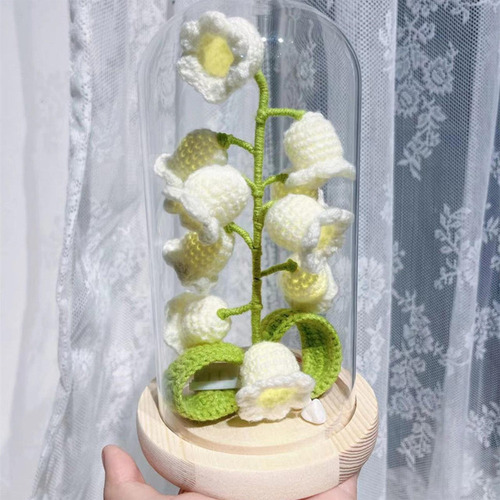 Flor Tejida A Mano For Lámpara Led De Lirio De Los Valles