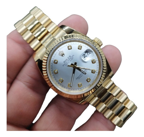 Reloj  Compatible Con No Rolex Datejust Gold (Reacondicionado)