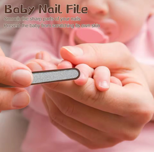 Kit 4pz Higiene Cuidado Uñas Bebé Cortauñas Marrón
