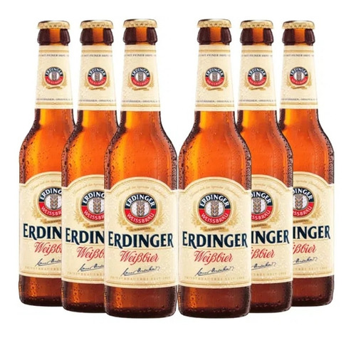 6x Cerveja Erdinger Weissbier 330ml