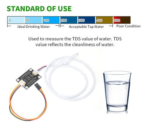 Para Arduino Tds Analógico Sensor Conductividad Del Agua X 2