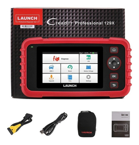Imagen 1 de 8 de Escaner Launch Crp 129 X Cuerpo De Aceleracion X431 129x Motor Transmision Frenos Y Airbag 5 Reseteos Usados En Taller