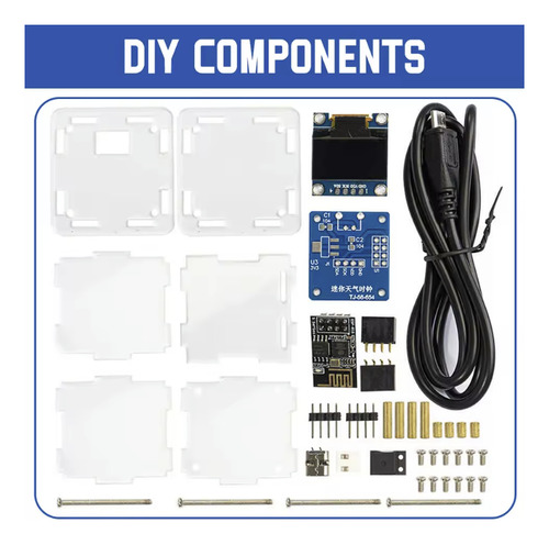 Esp8266 Reloj Wifi Electrónica Diy Kit Soldar