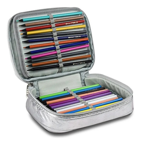 Imagem 5 de 5 de Kit Mochila Escolar Metalizada Rebecca Bonbon Rodinhas Rb G