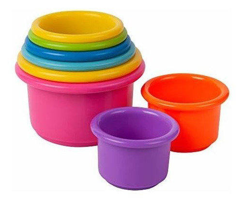 The First Years Stack Up Cup Toys, Varios, 8 Unidades, Paque