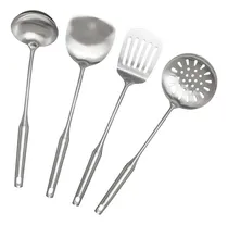Comprar Juego De 4 Utensilios De Acero Inoxidable Espátula, Cuchara,