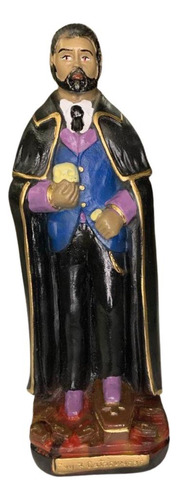 Exu 7 Catacumbas Umbanda E Candomblé Gesso Resinado Preto