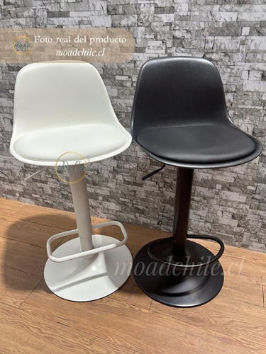 Silla De Bar Acolchada Con Espaldar Elegance X4