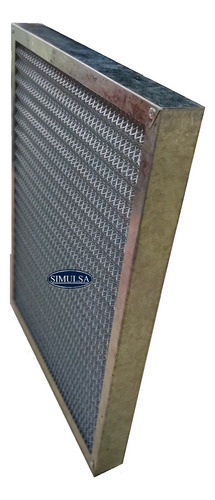 Filtro Metalico Lavable 40cm X 40cm  X 02cm / Simulsa