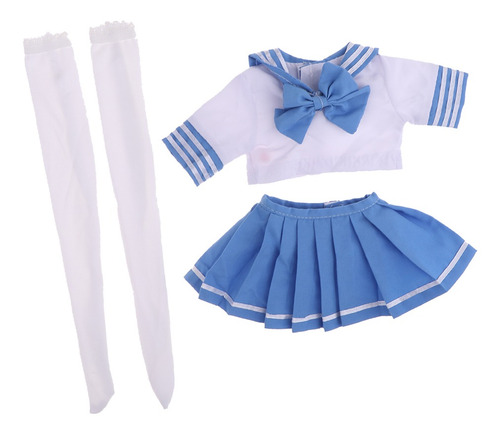 Hermosa Uniforme De Escuela Miniatura Para Muñeca Femenina