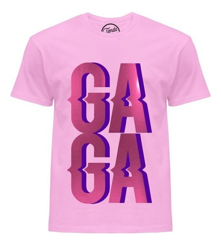 Playera Lady Gaga Logo Metálico Aesthetic T-shirt