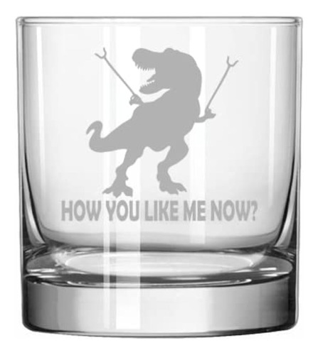 Marca Mip 11 Oz Rocks Whiskey Old Fashioned Glass T-rex Dino