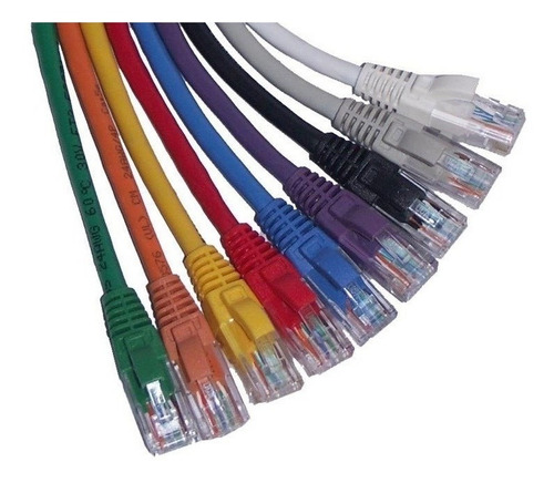 Pacote C/15 Patch Cord Rj45 Cat6 1,5mt  Cobre Cabo Rede