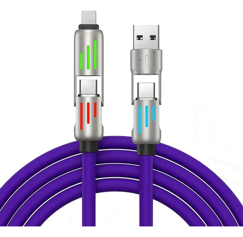 Cable De Carga Rápida De 240 W Con Interfaces 4 En 1