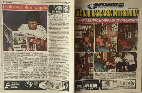 Mundocolor Nº 30 Diario, Nov 1976, Carlos Monzón. Ex4