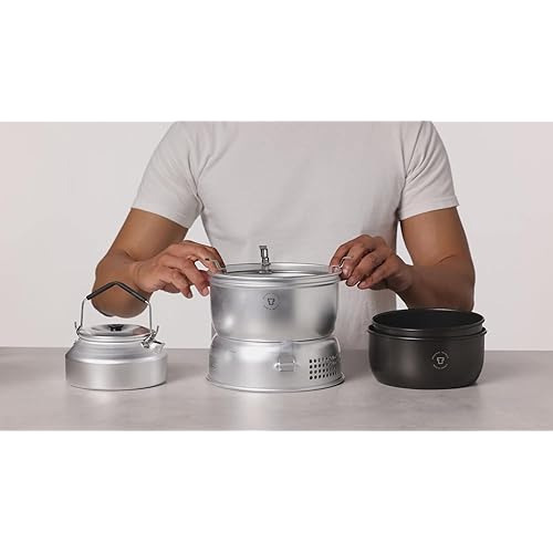 Set De Cocina Y Caldera De Aluminio Antiadherente De 25...