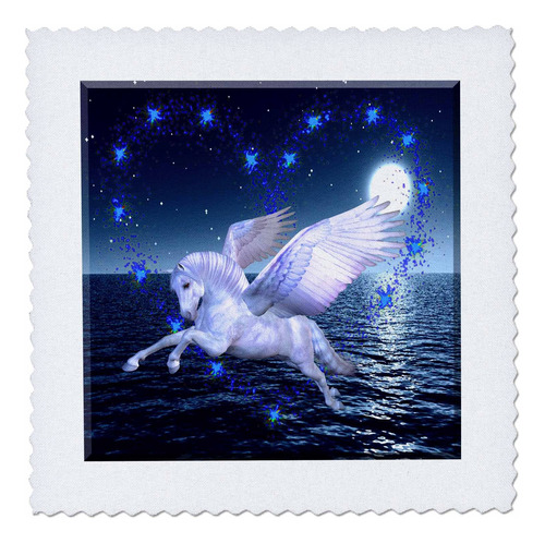 Qs Pegasus Horse Oceano Moonlight-quilt Plaza