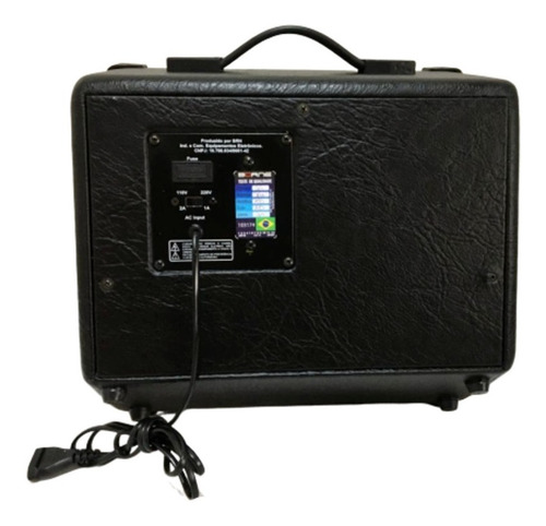 Cubo Amplificador Para Baixo Borne Impact Bass Cb60 - Preto
