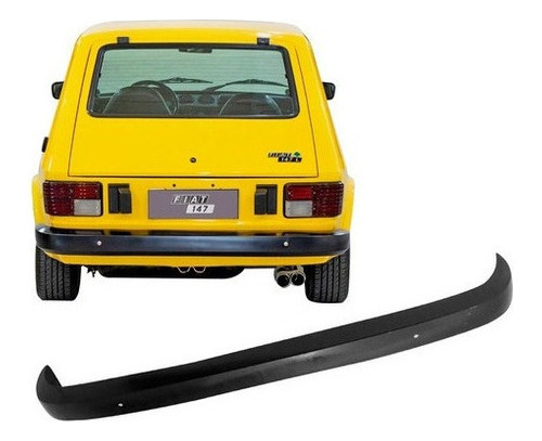 Parachoque Traseiro Fiat 147 1977 78 79 80 81 A 1986 Preto