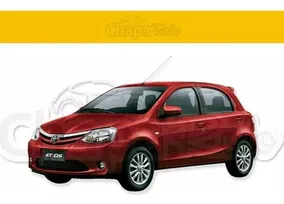 Cacha Tapa De Espejo Cn Luz Toyota Etios 2013/2020 Izquierdo