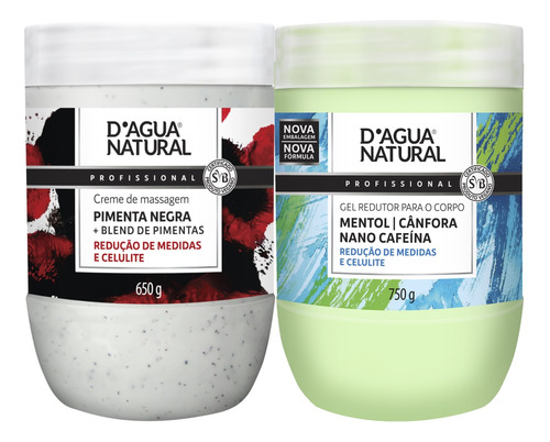 Creme De Pimenta Negra 650g + Gel Redutor Crioterápico 750g