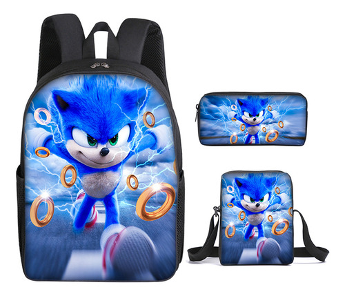 Nuevo Traje Combinado De Tres Piezas De Sonic Schoolbag Soni